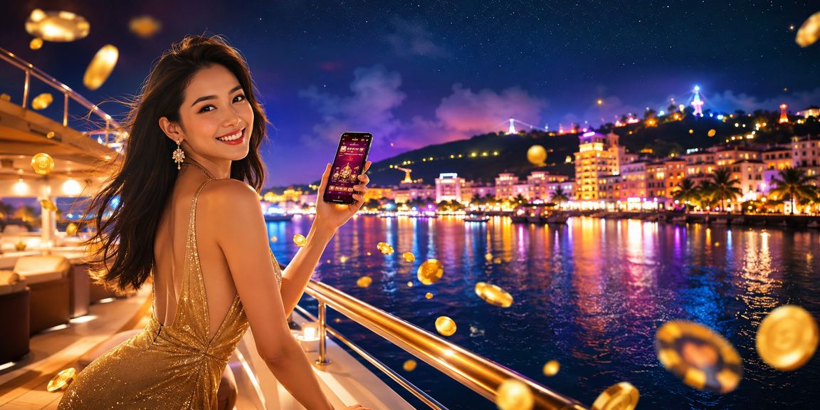 Người chơi tại Phú Quốc sử dụng điện thoại truy cập casino trực tuyến bên bờ biển